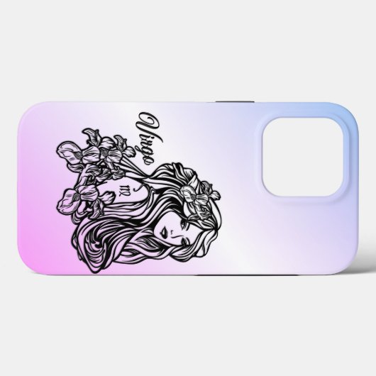 Maagd De Maagd Zodiac Paars Case-Mate iPhone Case (Achterkant (horizontaal))