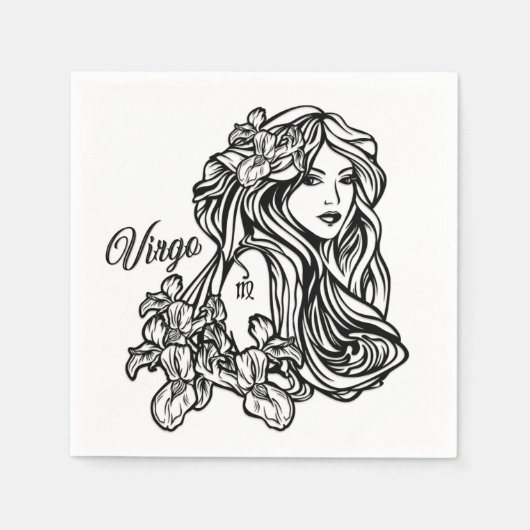 Maagd De Maagd Zodiac Servet (Voorkant)