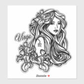 Maagd De Maagd Zodiac Sticker (Vel)