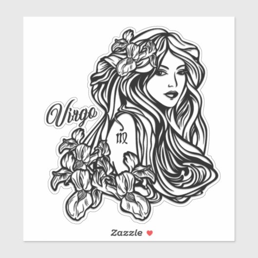Maagd De Maagd Zodiac Sticker (Vel)