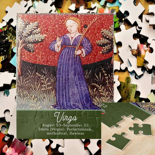Maagd de Maagd Zodiac teken Verjaardagsfeest Legpuzzel