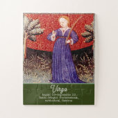 Maagd de Maagd Zodiac teken Verjaardagsfeest Legpuzzel (Verticaal)