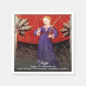 Maagd de Maagd Zodiac teken Verjaardagsfeest Servet (Voorkant)