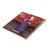 Maagd de Maagd Zodiac teken Verjaardagsfeest Tegeltje (Zijkant)