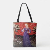 Maagd de Maagd Zodiac teken Verjaardagsfeest Tote Bag (Achterkant)
