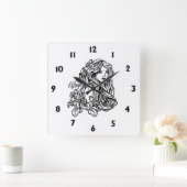 Maagd De Maagd Zodiac Vierkante Klok (Huis)