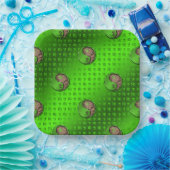 Maagd de Oogstmachine Papieren Bordje (Feest)