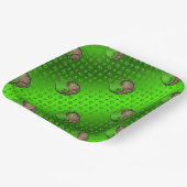 Maagd de Oogstmachine Papieren Bordje (Gebogen)