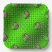 Maagd de Oogstmachine Papieren Bordje (Voorkant)