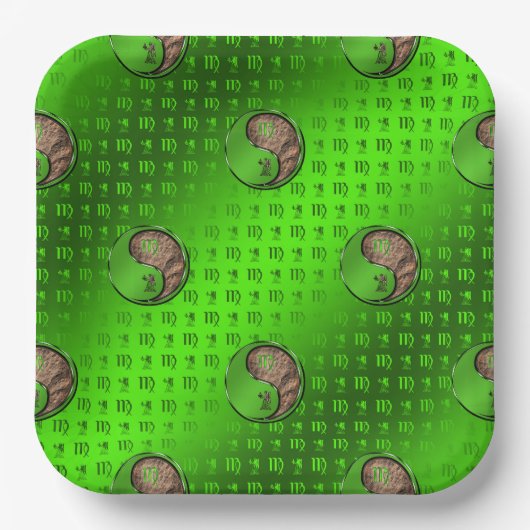 Maagd de Oogstmachine Papieren Bordje (Voorkant)