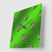 Maagd de Oogstmachine Vierkante Klok (Hoek)