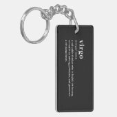 Maagd Definitie Esthetische Astrologie Cadeau Sleutelhanger (Voorkant Links)