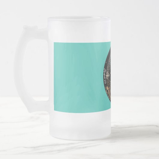 Maagd dierenriem  matglas bierpul (Links)