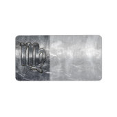 Maagd dierentuin in Grunge Distress Style Etiket (Voorkant)