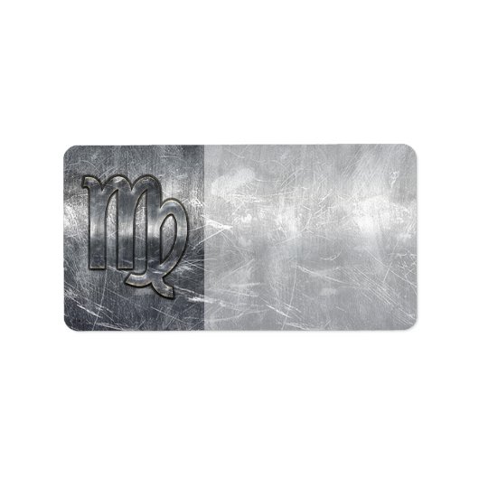 Maagd dierentuin in Grunge Distress Style Etiket (Voorkant)