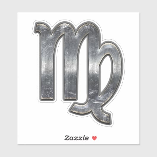 Maagd dierentuin in Grunge Distress Style Sticker (Vel)