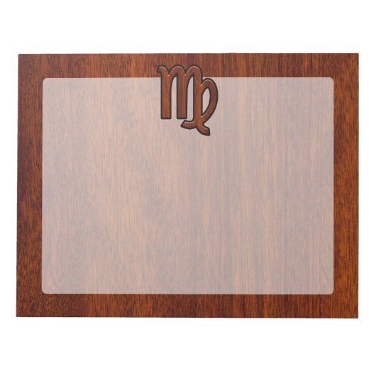 Maagd dierentuin in Mahogany-stijl Notitieblok (Voorkant)