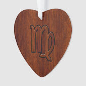Maagd dierentuin in Mahogany-stijl Ornament (voorkant)