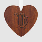 Maagd dierentuin in Mahogany-stijl Ornament (voorkant)