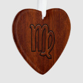 Maagd dierentuin in Mahogany-stijl Ornament (voorkant)