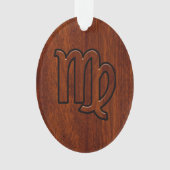 Maagd dierentuin in Mahogany-stijl Ornament (voorkant)