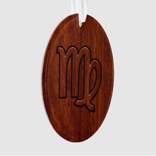Maagd dierentuin in Mahogany-stijl Ornament (voorkant)