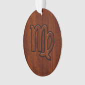 Maagd dierentuin in Mahogany-stijl Ornament (voorkant)
