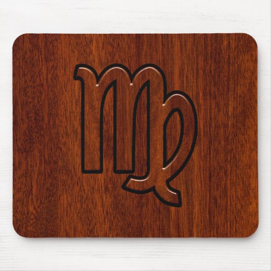 Maagd dierentuin in Mahogany Style Muismat (Voorkant)