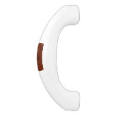 Maagd dierentuin in Rich Mahogany Wood Style Keramische Kastgreep (Zijkant)