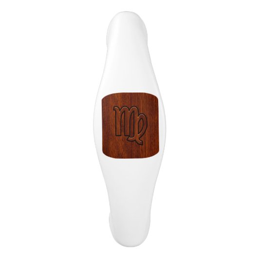 Maagd dierentuin in Rich Mahogany Wood Style Keramische Kastgreep (Voorkant)