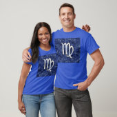 Maagd dierentuin ondertekenen op Blue Digital Camo T-shirt (Unisex)