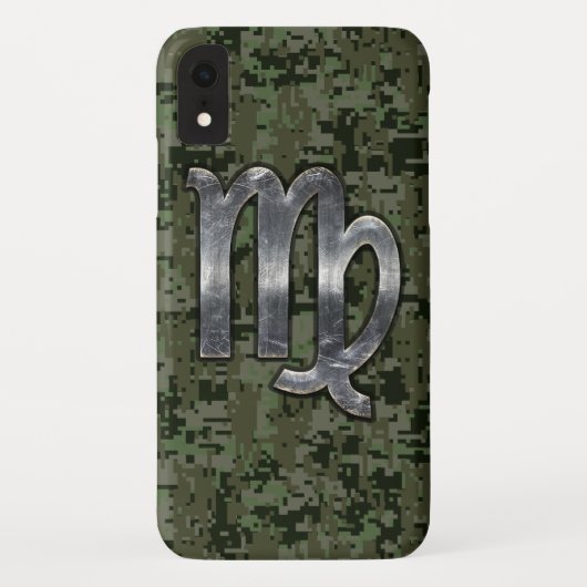 Maagd dierentuin op groen digitaal camouflage Case-Mate iPhone case (Achterkant)