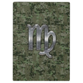 Maagd dierentuin op Groene Digitale Camo Klembord (Achterkant)