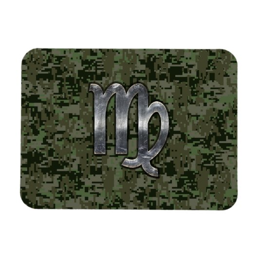 Maagd dierentuin op Groene Digitale Camo Magneet (Horizontaal)