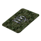 Maagd dierentuin op Groene Digitale Camo Magneet (Linkerzijde)