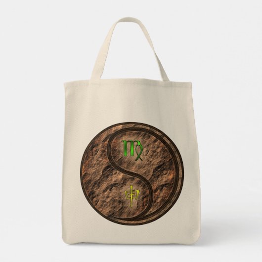Maagd en Aardaap Tote Bag (Achterkant)