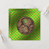 Maagd en aarde draak kaart (Voorkant / Achterkant in situ)