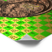 Maagd en aarde draak poster (Hoek)