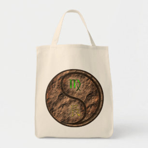 Maagd en aarde draak tote bag
