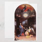 MAAGD EN ANNUNCIATION ANGEL, WIT BRIEFPAPIER (Voorkant / Achterkant)