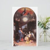 MAAGD EN ANNUNCIATION ANGEL, WIT BRIEFPAPIER (Staand voorkant)