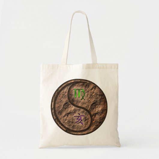 Maagd en Earth Boar Tote Bag (Voorkant)