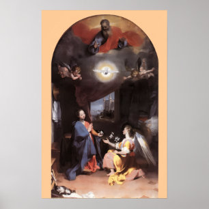 MAAGD EN ENGEL VAN DE AANKONDIGING POSTER