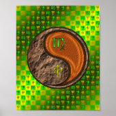 Maagd en houten aap poster (Voorkant)