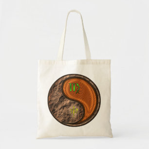 Maagd en houten aap tote bag