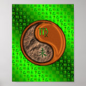 Maagd en houten geit poster (Voorkant)