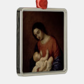 Maagd en kind, 1658 metalen ornament (Rechts)