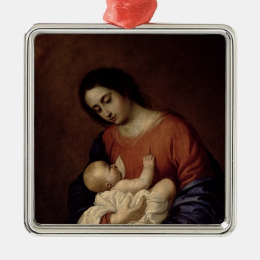 Maagd en kind, 1658 metalen ornament (Voorkant)