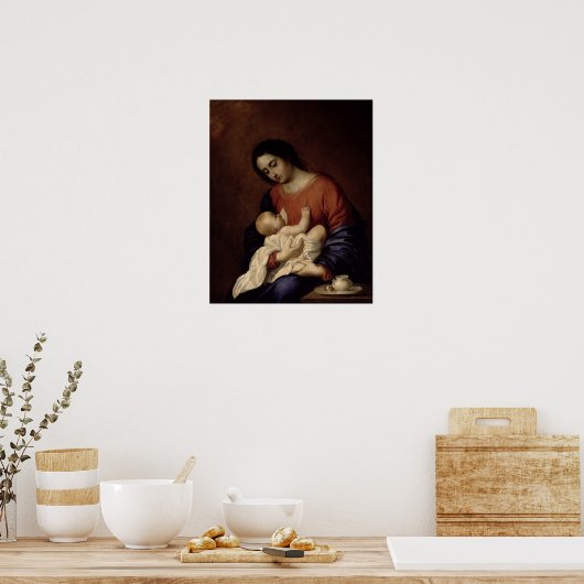 Maagd en kind, 1658 poster (Keuken)