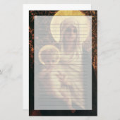 Maagd en kind, 1872 briefpapier (Voorkant / Achterkant)